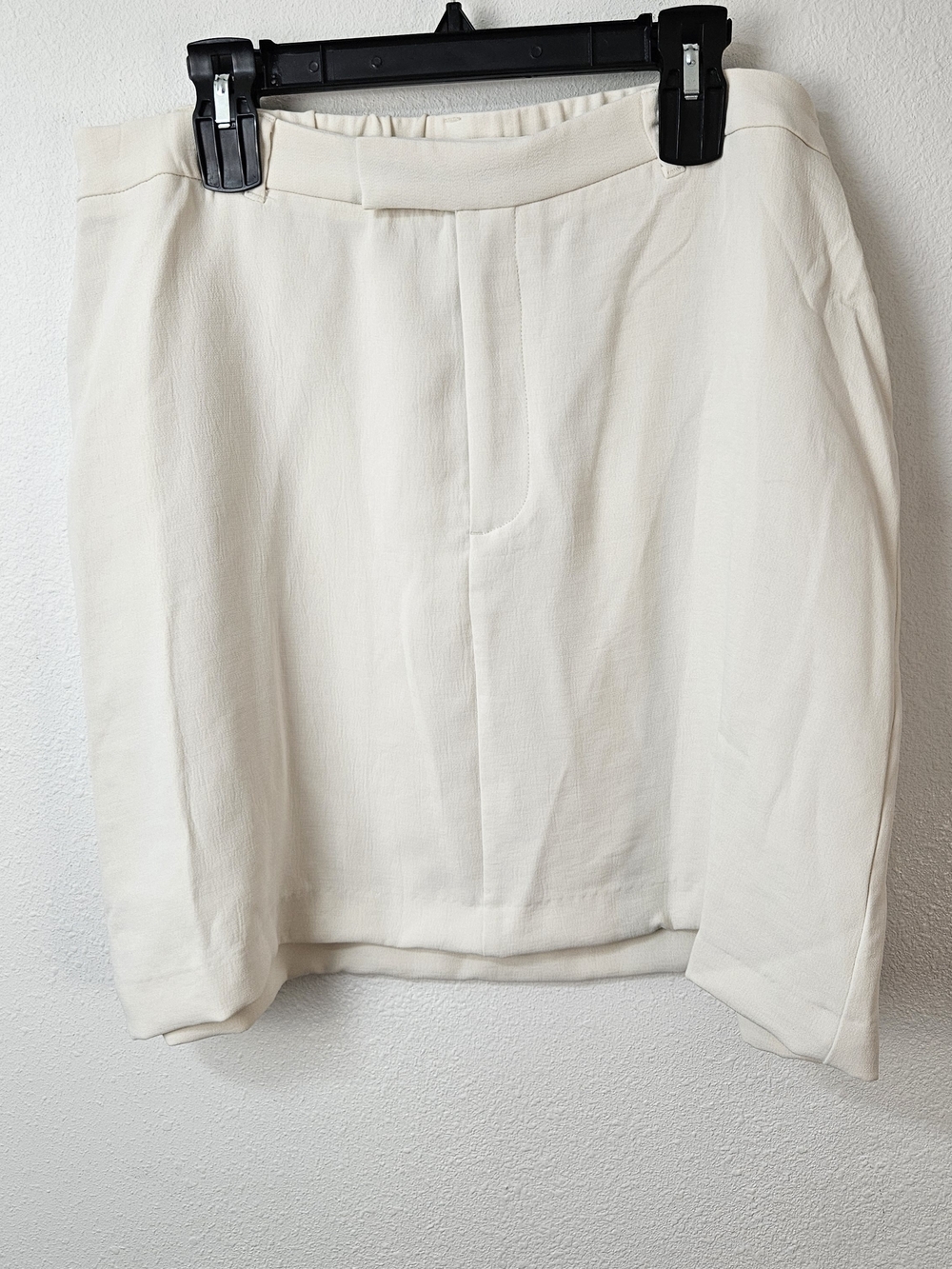 a new day Cream Elastic-Waist Mini Skirt Size XXL